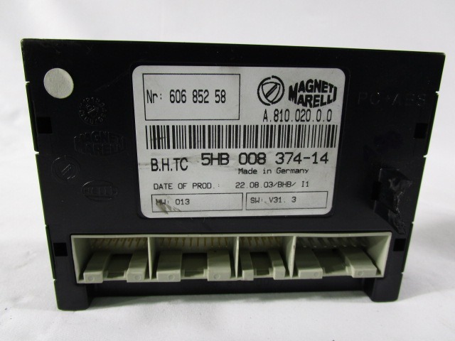AIR CONDITIONING CONTROL OEM N. 60685258 ORIGINAL PART ESED LANCIA THESIS (2002 - 2009) BENZINA 32  YEAR OF CONSTRUCTION 2003