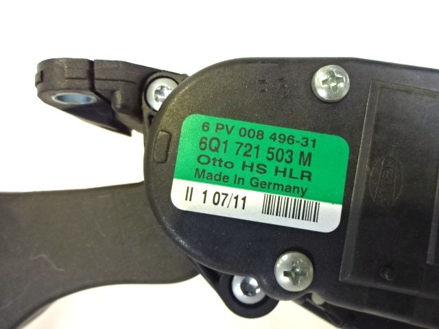 PEDALS & PADS  OEM N. 6Q1721503M ORIGINAL PART ESED AUDI A1 8X1 8XF (DAL 2010)DIESEL 16  YEAR OF CONSTRUCTION 2011