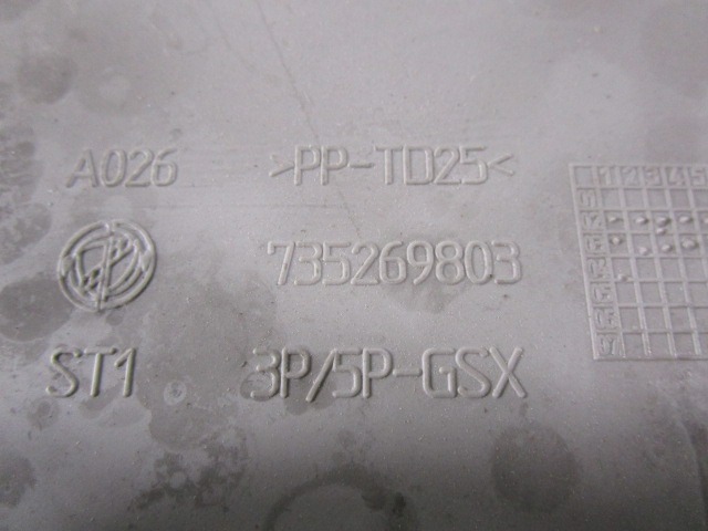 GLOVE BOX OEM N. 735269803 ORIGINAL PART ESED FIAT STILO 192 BER/SW (2001 - 2004) DIESEL 19  YEAR OF CONSTRUCTION 2004
