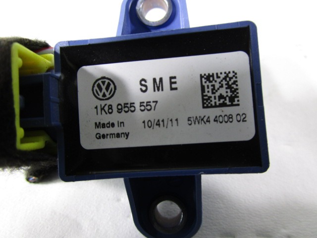 SENSOR AIRBAG OEM N. 1K8955557 ORIGINAL PART ESED VOLKSWAGEN SCIROCCO MK3 137 138 (10/2008 - 06-2014)BENZINA 14  YEAR OF CONSTRUCTION 2011