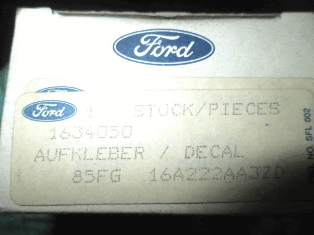 MOULDINGS FENDER OEM N. 85FG16A222AA3ZD ORIGINAL PART ESED FORD FIESTA (1976 - 1983)BENZINA 11  YEAR OF CONSTRUCTION 1976
