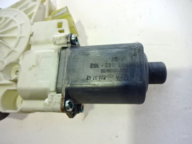 FRONT DOOR WINDSCREEN MOTOR OEM N. 0130822273 A2518200742 ORIGINAL PART ESED MERCEDES CLASSE R W251 (2005 - 2010)DIESEL 30  YEAR OF CONSTRUCTION 2007