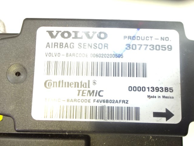 KIT COMPLETE AIRBAG OEM N. 17906 KIT AIRBAG COMPLETO ORIGINAL PART ESED VOLVO V50 (2004 - 05/2007) DIESEL 20  YEAR OF CONSTRUCTION 2006