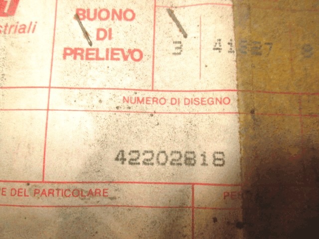 OTHER OEM N. 42202818  ORIGINAL PART ESED IVECO SERIE 190 260 330 (1979 - 1993)DIESEL 170  YEAR OF CONSTRUCTION 1987