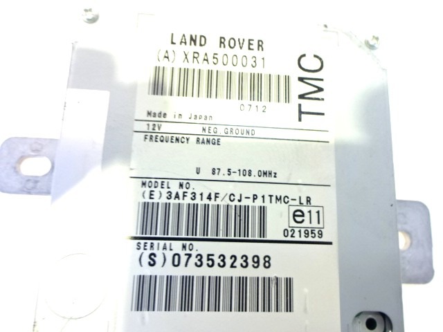 AMPLIFICATORE / CENTRALINA ANTENNA OEM N. XRA500031 ORIGINAL PART ESED LAND ROVER RANGE ROVER SPORT (2005 - 2010) DIESEL 27  YEAR OF CONSTRUCTION 2008