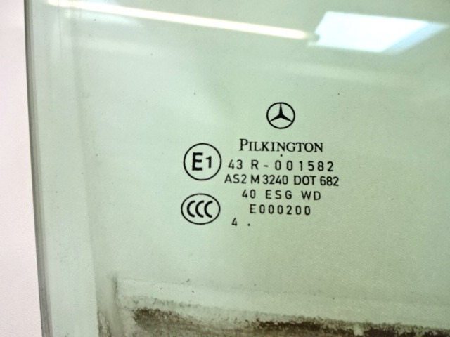 DOOR WINDOW, FRONT RIGHT OEM N. A1697250210 ORIGINAL PART ESED MERCEDES CLASSE A W169 5P C169 3P (2004 - 04/2008) BENZINA 15  YEAR OF CONSTRUCTION 2005