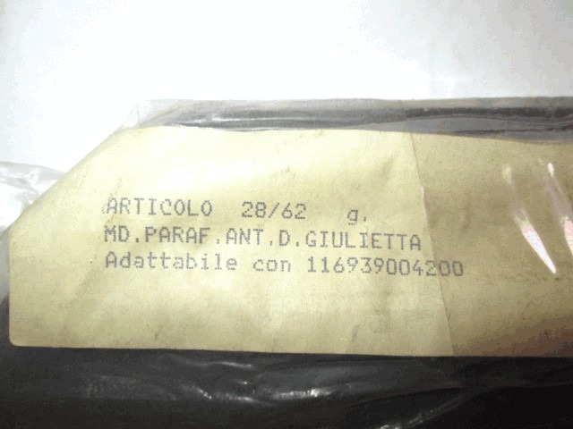 MOULDINGS FENDER OEM N. 116939004200 ORIGINAL PART ESED ALFA ROMEO GIULIETTA 116 (1977 - 1985)BENZINA 16  YEAR OF CONSTRUCTION 1977