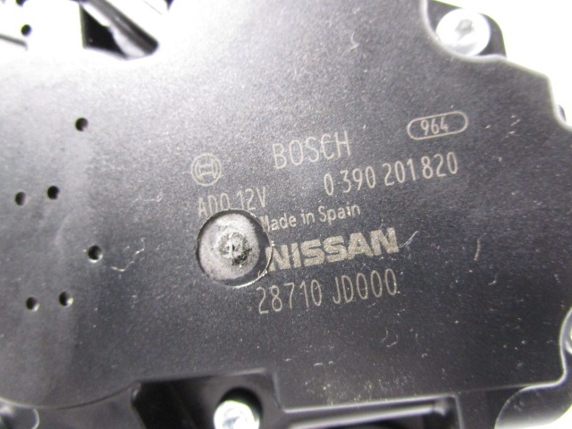 REAR WIPER MOTOR OEM N. 0390201820  ORIGINAL PART ESED NISSAN QASHQAI J10E (03/2010 - 2013) DIESEL 15  YEAR OF CONSTRUCTION 2013