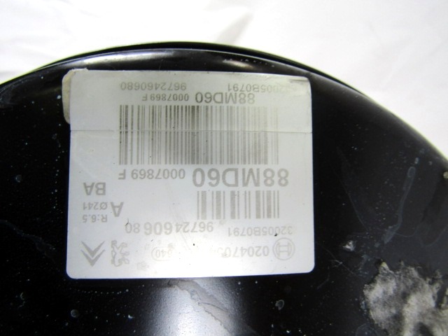 POWER BRAKE UNIT DEPRESSION OEM N. 9672460680 0204705492 ORIGINAL PART ESED CITROEN C3 MK2 SC (2009 - 2016) BENZINA 14  YEAR OF CONSTRUCTION 2011