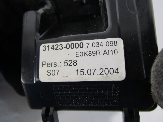 ASHTRAY INSERT OEM N. 7034098 ORIGINAL PART ESED BMW SERIE 5 E60 E61 (2003 - 2010) DIESEL 30  YEAR OF CONSTRUCTION 2004