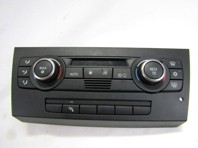 AIR CONDITIONING CONTROL UNIT / AUTOMATIC CLIMATE CONTROL OEM N. 64119128213 ORIGINAL PART ESED BMW SERIE 3 BER/SW/COUPE/CABRIO E90/E91/E92/E93 (2005 - 08/2008) DIESEL 30  YEAR OF CONSTRUCTION 2006