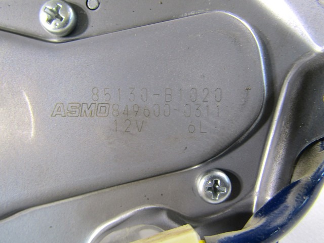 REAR WIPER MOTOR OEM N. 85130-B1020 ORIGINAL PART ESED DAIHATSU SIRION MK2 (2005 - 08/2012)BENZINA/GPL 10  YEAR OF CONSTRUCTION 2009