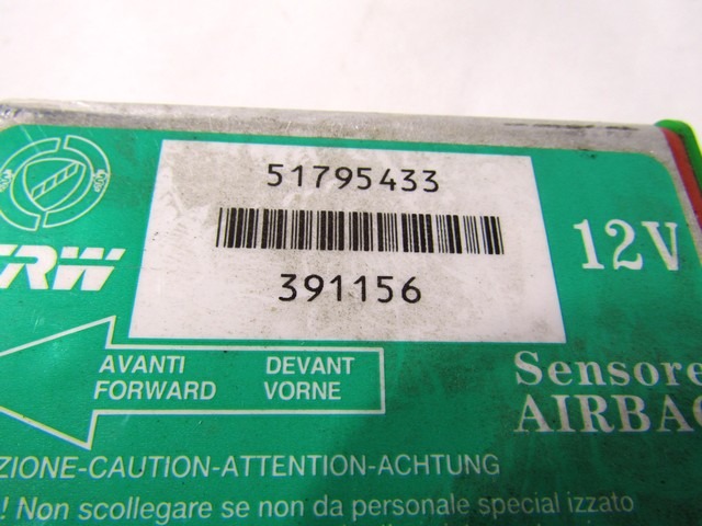 CONTROL UNIT AIRBAG OEM N. 51795433 ORIGINAL PART ESED FIAT GRANDE PUNTO 199 (2005 - 2012) DIESEL 13  YEAR OF CONSTRUCTION 2008