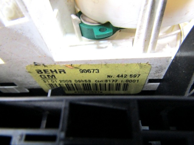 AIR CONDITIONING CONTROL OEM N. 024420732 ORIGINAL PART ESED OPEL ZAFIRA A (1999 - 2004) DIESEL 20  YEAR OF CONSTRUCTION 2003