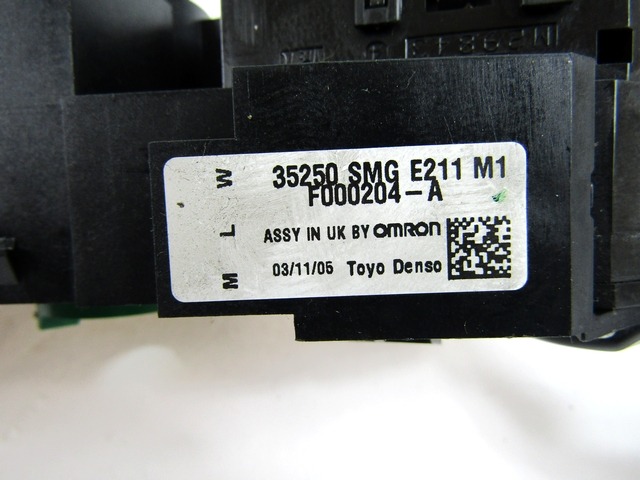 SWITCH CLUSTER STEERING COLUMN OEM N. 35250SMGE211M1 ORIGINAL PART ESED HONDA CIVIC (2006 - 2012)BENZINA 18  YEAR OF CONSTRUCTION 2006