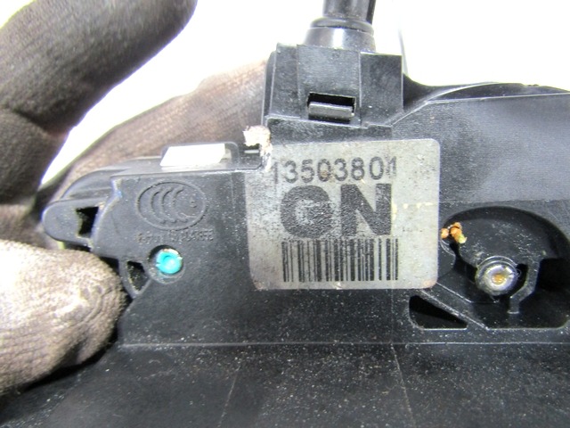 CENTRAL LOCKING OF THE FRONT LEFT DOOR OEM N. 13503801 ORIGINAL PART ESED OPEL INSIGNIA A (2008 - 2017)DIESEL 20  YEAR OF CONSTRUCTION 2010