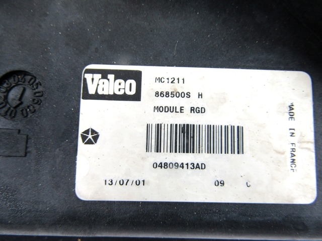 RADIATOR COOLING FAN ELECTRIC / ENGINE COOLING FAN CLUTCH . OEM N. 04809413AD ORIGINAL PART ESED CHRYSLER VOYAGER/GRAN VOYAGER RG RS MK4 (2001 - 2007) DIESEL 25  YEAR OF CONSTRUCTION 2001