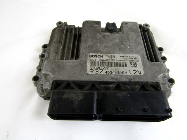 BASIC DDE CONTROL UNIT / INJECTION CONTROL MODULE . OEM N. 281012882 ORIGINAL PART ESED ALFA ROMEO 147 937 RESTYLING (2005 - 2010) DIESEL 19  YEAR OF CONSTRUCTION 2007