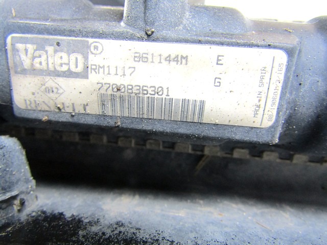 RADIATORS . OEM N. 7700836301 ORIGINAL PART ESED RENAULT CLIO MK2 RESTYLING / CLIO STORIA (05/2001 - 2012) DIESEL 15  YEAR OF CONSTRUCTION 2001