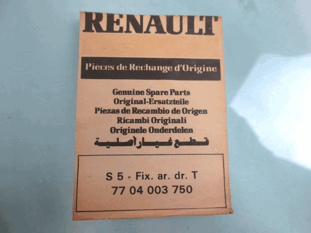 FIXED DOOR WINDOW, RIGHT OEM N. 7704003750 ORIGINAL PART ESED RENAULT 5 SUPERCINQUE (1984 - 1996)BENZINA 11  YEAR OF CONSTRUCTION 1984
