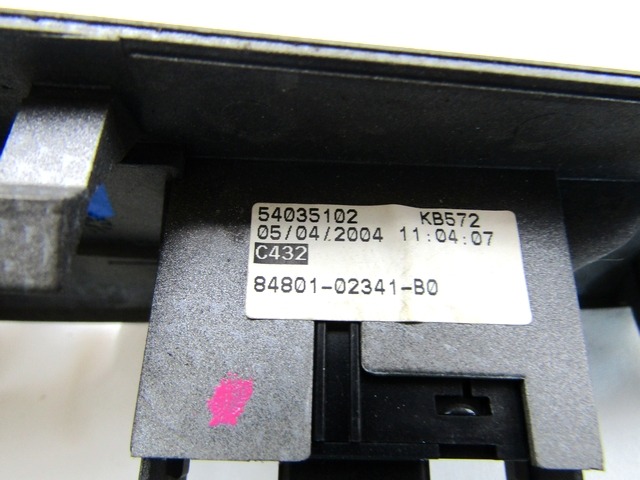 SWITCH WINDOW LIFTER OEM N. 84801-02341-B0 ORIGINAL PART ESED TOYOTA COROLLA E120/E130 (2000 - 2006) DIESEL 20  YEAR OF CONSTRUCTION 2004