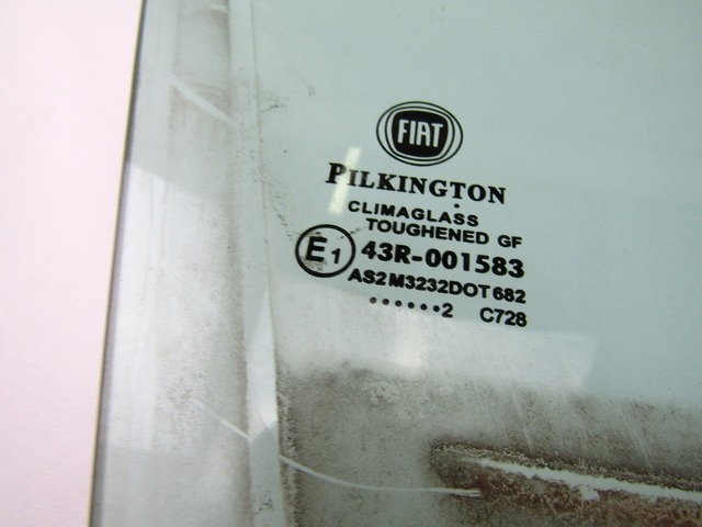 DOOR WINDOW, FRONT RIGHT OEM N. 51869133 ORIGINAL PART ESED FIAT PUNTO EVO 199 (2009 - 2012)  DIESEL 13  YEAR OF CONSTRUCTION 2012