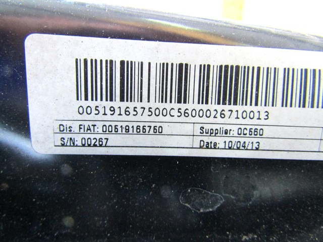 REAR AXLE CARRIER OEM N. 00519165750 ORIGINAL PART ESED FIAT PANDA 319 (DAL 2011) DIESEL 13  YEAR OF CONSTRUCTION 2013