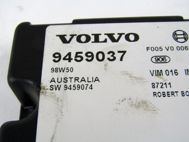 CONTROL CAR ALARM OEM N. 9459037 ORIGINAL PART ESED VOLVO S70 V70 MK1 (1996 - 2000)DIESEL 25  YEAR OF CONSTRUCTION 1999