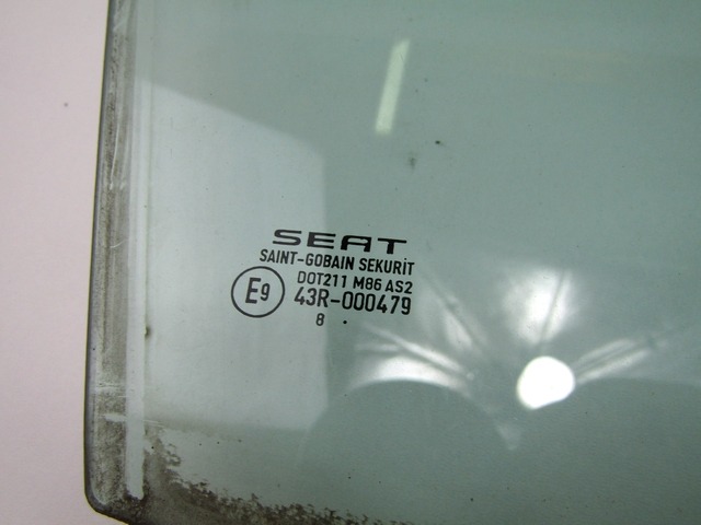DOOR WINDOW, FRONT RIGHT OEM N. 6J4845202B ORIGINAL PART ESED SEAT IBIZA MK4 BER/SW (2008 - 2012)DIESEL 14  YEAR OF CONSTRUCTION 2009