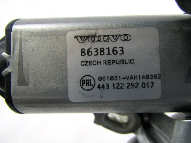 REAR WIPER MOTOR OEM N. 8638163 ORIGINAL PART ESED VOLVO XC90 (2002 - 2014)DIESEL 24  YEAR OF CONSTRUCTION 2006