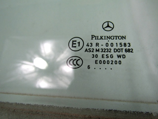 DOOR WINDOW, TINTED GLASS, REAR RIGHT OEM N. A1697350210 ORIGINAL PART ESED MERCEDES CLASSE A W169 5P C169 3P (2004 - 04/2008) DIESEL 20  YEAR OF CONSTRUCTION 2007