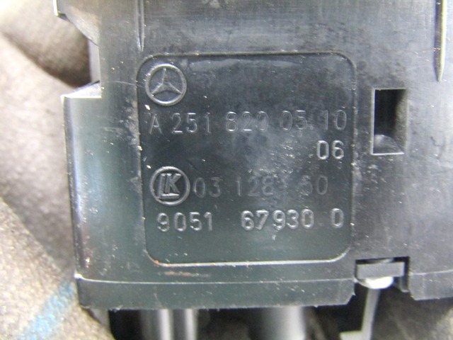 SWITCH WINDOW LIFTER OEM N. A2518200510 ORIGINAL PART ESED MERCEDES CLASSE A W169 5P C169 3P (2004 - 04/2008) DIESEL 20  YEAR OF CONSTRUCTION 2007