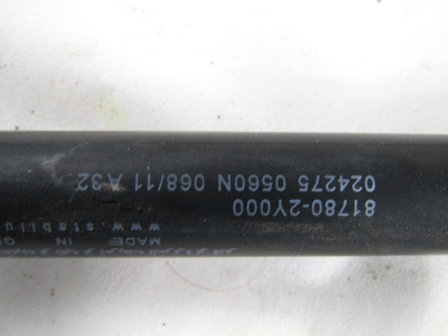 GAS PRESSURIZED SPRING, TRUNK LID OEM N. 81780-2Y000 ORIGINAL PART ESED HYUNDAI IX35 (2010 - 2015)DIESEL 20  YEAR OF CONSTRUCTION 2010