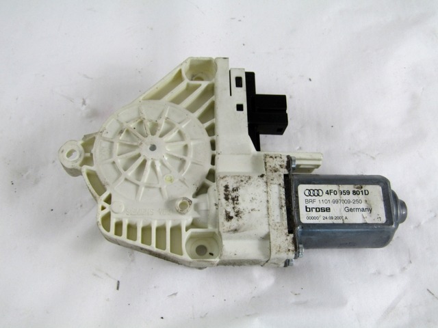 FRONT DOOR WINDSCREEN MOTOR OEM N. 4F0959801D ORIGINAL PART ESED AUDI A6 C6 4F2 4FH 4F5 BER/SW/ALLROAD (07/2004 - 10/2008) DIESEL 30  YEAR OF CONSTRUCTION 2007