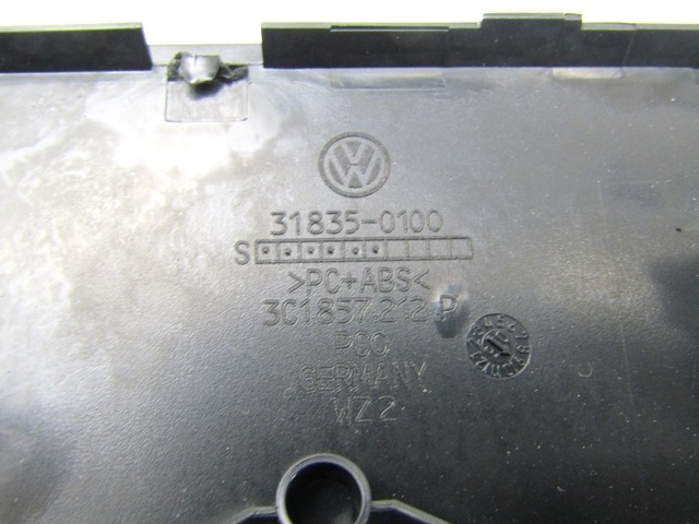 INTERIOR MOULDINGS HIGH-POLISHED OEM N. 3C1857212P ORIGINAL PART ESED VOLKSWAGEN PASSAT B6 3C BER/SW (2005 - 09/2010)  DIESEL 20  YEAR OF CONSTRUCTION 2006