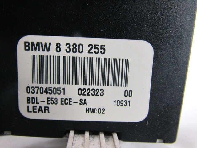 CONTROL ELEMENT LIGHT OEM N. 8380255 ORIGINAL PART ESED BMW SERIE X5 E53 (1999 - 2003)BENZINA 30  YEAR OF CONSTRUCTION 2001