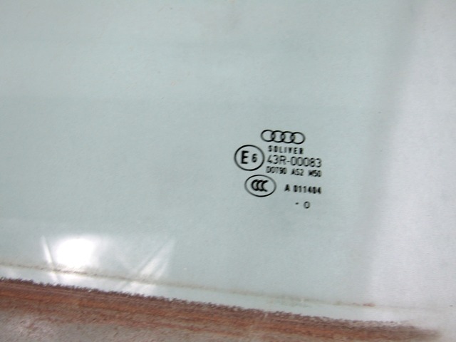 DOOR WINDOW, FRONT LEFT OEM N. 4F0845201D ORIGINAL PART ESED AUDI A6 C6 4F2 4FH 4F5 RESTYLING BER/SW/ALLROAD (10/2008 - 2011) DIESEL 30  YEAR OF CONSTRUCTION 2010