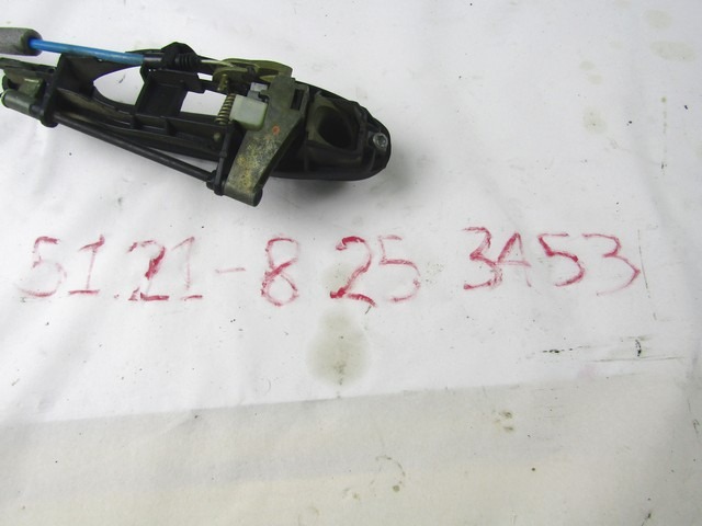 LEFT REAR EXTERIOR HANDLE OEM N. 51218253453 ORIGINAL PART ESED BMW SERIE 3 E46 BER/SW/COUPE/CABRIO (1998 - 2001) DIESEL 20  YEAR OF CONSTRUCTION 2001