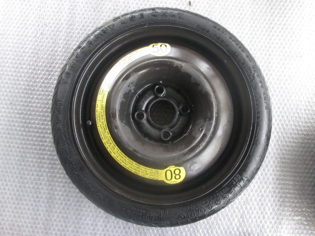 SPARE WHEEL OEM N. 105/70 ORIGINAL PART ESED ZZZ (PNEUMATICI)   YEAR OF CONSTRUCTION