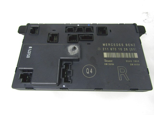 CONTROL OF THE FRONT DOOR OEM N. 2118701026 ORIGINAL PART ESED MERCEDES CLASSE E W211 BER/SW (03/2002 - 05/2006) DIESEL 22  YEAR OF CONSTRUCTION 2005