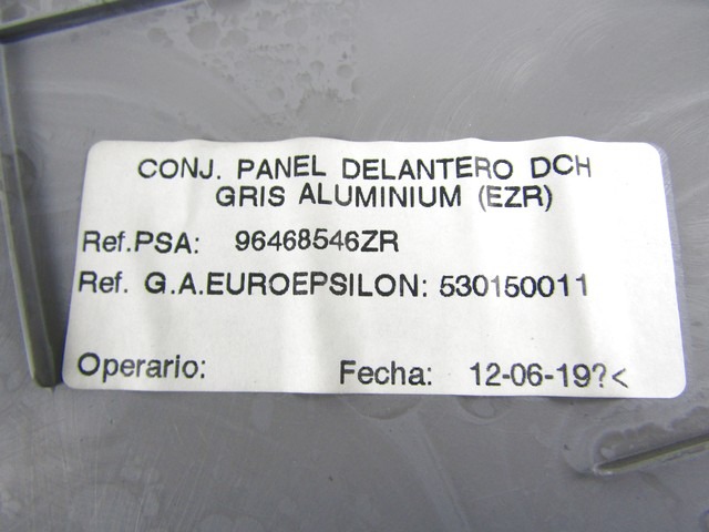 FRONT DOOR PANEL OEM N. 17277 PANNELLO INTERNO PORTA ANTERIORE ORIGINAL PART ESED CITROEN C3 / PLURIEL (2002 - 09/2005) BENZINA 14  YEAR OF CONSTRUCTION 2003