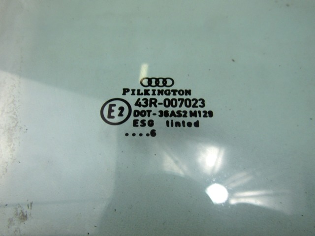 DOOR WINDOW, FRONT RIGHT OEM N. 8D0845202 ORIGINAL PART ESED AUDI A4 B5 BER/SW (1994 - 12/2000) DIESEL 19  YEAR OF CONSTRUCTION 2000