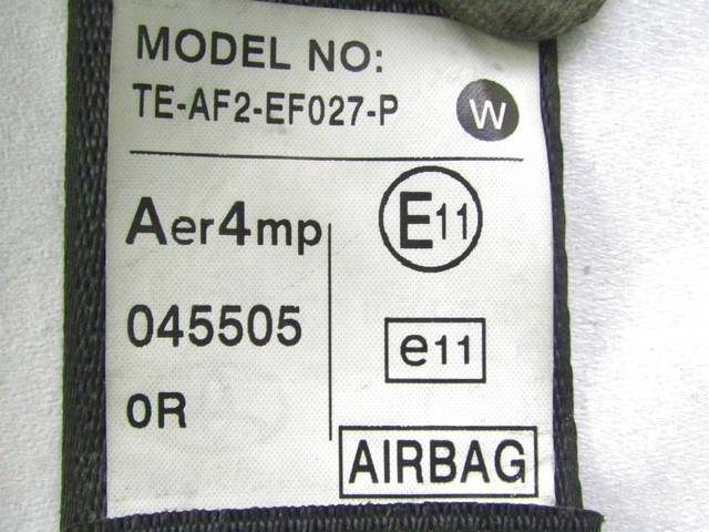 KIT COMPLETE AIRBAG OEM N. 19254 KIT AIRBAG COMPLETO ORIGINAL PART ESED TOYOTA YARIS (01/2006 - 2009) BENZINA 10  YEAR OF CONSTRUCTION 2007