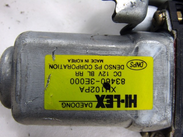 DOOR WINDOW LIFTING MECHANISM REAR OEM N. 83460-3E000 ORIGINAL PART ESED KIA SORENTO (2002 - 2009) DIESEL 25  YEAR OF CONSTRUCTION 2006