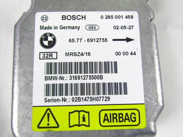 KIT COMPLETE AIRBAG OEM N. 16189 KIT AIRBAG COMPLETO ORIGINAL PART ESED BMW SERIE 3 E46/5 COMPACT (2000 - 2005)BENZINA 20  YEAR OF CONSTRUCTION 2002