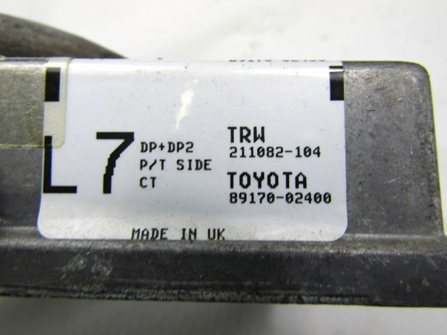 KIT COMPLETE AIRBAG OEM N. 17439 KIT AIRBAG COMPLETO ORIGINAL PART ESED TOYOTA COROLLA E120/E130 (2000 - 2006) DIESEL 20  YEAR OF CONSTRUCTION 2005