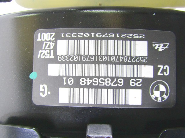 POWER BRAKE UNIT DEPRESSION OEM N. 6785648 ORIGINAL PART ESED BMW SERIE 3 BER/SW/COUPE/CABRIO E90/E91/E92/E93 LCI RESTYLING (09/2008 - 2012) DIESEL 20  YEAR OF CONSTRUCTION 2009