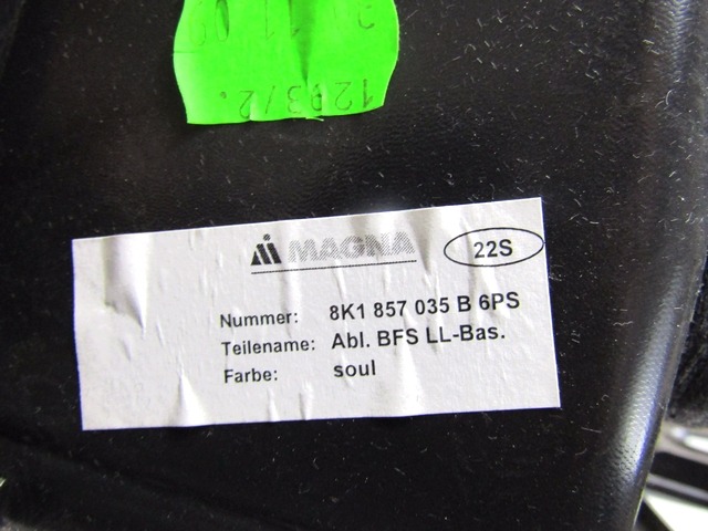 GLOVE BOX OEM N. 8K1857035B ORIGINAL PART ESED AUDI A4 B8 8K2 BER/SW/CABRIO (2007 - 11/2015) DIESEL 20  YEAR OF CONSTRUCTION 2010
