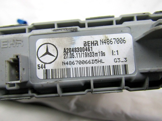 AUXILIARY HEATER OEM N. A2048300461 ORIGINAL PART ESED MERCEDES CLASSE E S212 BER/SW (09/2011 - 08/2014)DIESEL 30  YEAR OF CONSTRUCTION 2011
