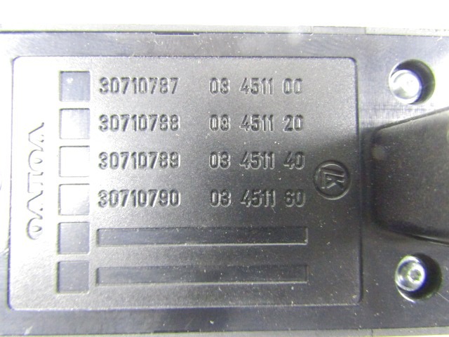 PUSH-BUTTON PANEL FRONT LEFT OEM N. 30710787 ORIGINAL PART ESED VOLVO V50 (2004 - 05/2007) DIESEL 20  YEAR OF CONSTRUCTION 2005